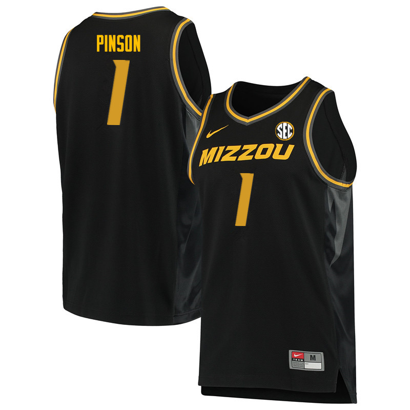Men #1 Xavier Pinson Missouri Tigers College Basketball Jerseys Sale-Black